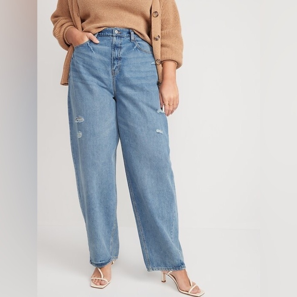 Old Navy extra high rise‎ Darla balloon jeans size 10